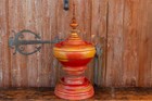 19th Century Merigold Lacquered Burmese Vessel