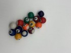 Lot Of 15 Miniature Small Mini 1 5  Pool Balls Billiard Vintage Mix