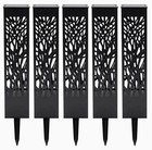 New Tommy Bahama Pathway Square Solar Bollard Lights  35 Lumen  5 Lights pack