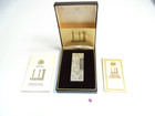 Working Dunhill Rollagas Lighter D Mark Silver With Box   Booklet 2p Flint  b66