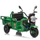 12v Kids Ride On Car 3 Wheels Electric Cargo Truck 2wd Toy With Led Music