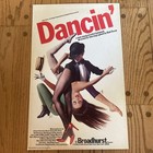 Dancin    Original Broadway Card Poster Broadhurst Theatre Vtg