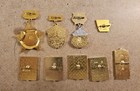 Lot Of  9  Vintage Ussr Collection Of Russian Soviet Pin Medals