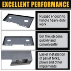 Quick Tach Attachment Mount Plate Adapter For Skid Steer Loader 3 8   Free Ship