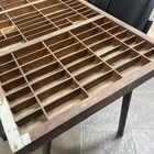 Antique Hamilton Printer s Drawer Letterpress Type Case Shadowbox Free-freight  
