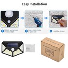 8pack Solar Power 100led Lights Pir Motion Sensor Outdoor Security Garden Lamp