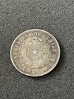 1875 Chile 1 Peso Silver Condor Coin  bb133 