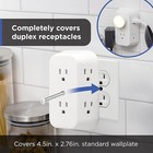 6-outlet Extender  2 Pack  Grounded Wall Tap  Adapter Spaced Outlet