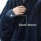 Oversized Wearable Blanket Hoodie Warm Fleece Pullover Giant Pocket One Size