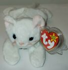 Ty Beanie Baby - Flip The White Cat 7 5  New Mwmts Plush Stuffed Animal Toy