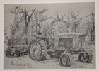 David M Pigg Signed Art Print Dated 1997 Numbered 18 300 John Deere 3020 Tractor