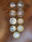 Fitzgeralds Casino Silver Strike Lot 9 Tokens  999 Silver    7   10 Reno Vegas 