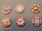 Vintage Las Vegas Casino Chip Lot 6  5 Mirage Harrah s Bally s Ti Mandalay Bay