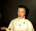 1940  Antique Mannequin Fashion Doll Store Display-org Base 29 - Composition