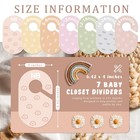Slapaflife Baby Closet Dividers  Double-sided Cute Design Acrylic