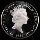 1985 British Virgin Islands  20 Silver Proof Coin  5677 Oz  b800