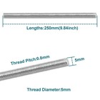 M5 X 250mm Threaded Rods  4pcs Fully Threaded Rods   Studs