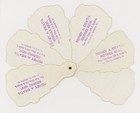Hand Fan Folding Floral Advertising Calendar For 1905  Tuck 208