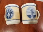 Vintage Pair Of Statue Of Liberty Mugs Cups  Made In Britain  Great Condition