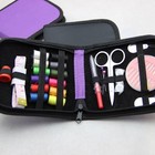 Mini Travel Sewing Kit Case Set Pocket Style Home Needle Thread Scissors Purple 