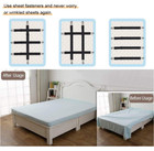 Bed Sheet Fasteners Adjustable Elastic Suspenders Straps Mattress Covers Clips