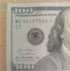         100 Dollar Bill  star Note  Series 2013 Circulated Chicago Mg 00127564 Low  