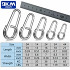 100pcs Fishing Split Ring Snap Saltwater Fishing Oval Split Ring Swivel Snaps