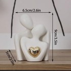 Mini Hugging Couple Statue Ceramic Lover Figurine Home Decor Is A Romantic Gi   