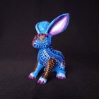 Beautiful Oaxacan Wood Carving Rabbit Alebrije  Mexican Folk Art 