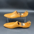 Vintage Poulsen  Skone   Co  Wood Hinged Shoe Trees Lasts Brass Hw London