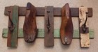 Rustic Antique Shoe Molds Horizontal 24  Wood Rack Wall Plaque Coat Hooks 