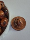 56 Acai Palm Nut Seed Beads Amazon Natural Rainforest Shaman Tribal Spacers Wood