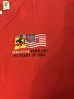 Ferrari 50 Years In Usa 1954-2004 Red T-shirt Mens Medium Fila Scuderia