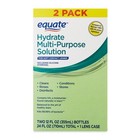 Equate Multi-purpose Contact Lens Solution   1 Lens Case Twin Pack 12 Fl Oz