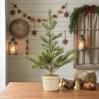 Primitive Christmas Ragon House 23 75  Rustic Pine Tree In Braided Pot