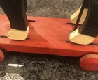 Antique Folk Art Wooden Pull Toy Dog
