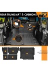 Cargo Mats For 2018-2025 Jeep Wrangler Jl Unlimited 4x4 Trunk Mat With Backrest