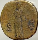 Ancient Roman Coin 117-138ad Emperor Hadrian Genuine Coin As Rome