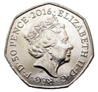 Great Britain 2016 50 Pence  Peter Rabbit  Beatrix Potter Series  Unc