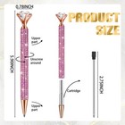 4 Pcs Diamond Top Pens With Crystal Bling Metal Ballpoint Bridal Shower Retra   
