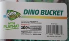Playright Dino Bucket 40 Piece Set With Playmat Kids Dinosaur Figures Multicolor