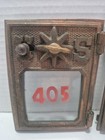 Antique Post Office Door Star Bevelglass Brass Bronze  1 Glass Broken   Replaced