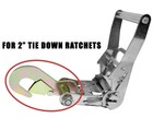  4 Pack  2  Ratchet Strap Snap Hook W  Latch   Spacers 2000 Lb Wll