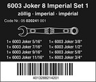 Wera Tools Joker 8 Imperial Set 1 Combination Wrench Set  Imperial  8 Pieces