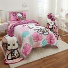 Hello Kitty Kids Pink Reversible Comforter Sheet Set Twin Full Free Shipping New