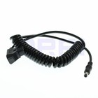 Coiled D-tap Male To Dc 5 5x2 5mm Jack Cable For Blackmagic Video Assist
