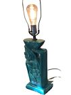 Vintage Mcm retro  Table Lamp   Green Glaze  