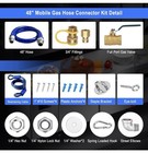 Safety System Kit  48  Mobile 1675kit48 Hose Kit With 2 Elbows And Connector