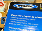 1 Pr Werner Long Body 2-rung Ladder Jacks Damaged Box Clamping System Ac10-20-02