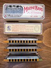 M  Hohner Marine Band Harmonica Germany No  1896 A440 Key Of C  qty-2    Eb-used